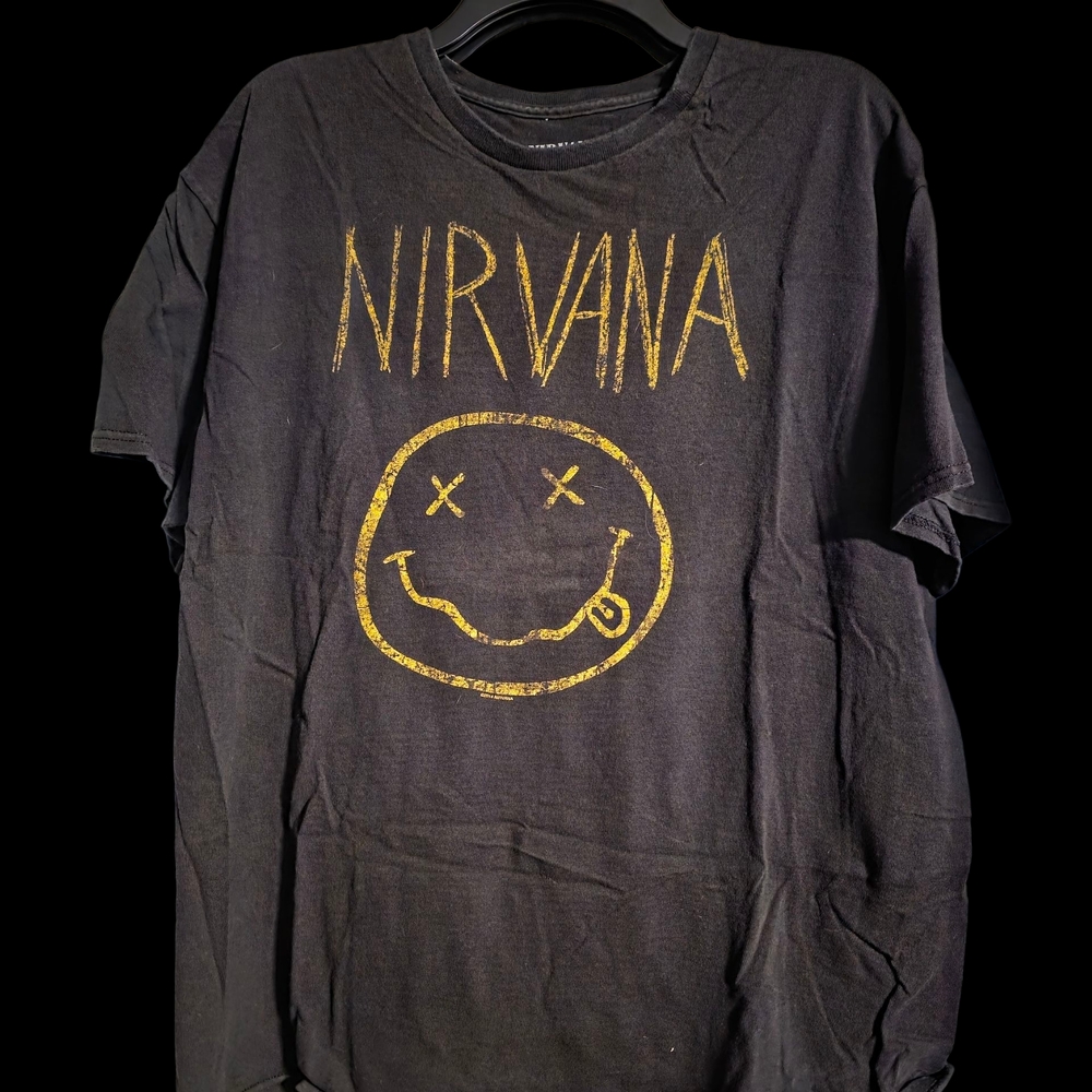 NIRVANA Black Cotton Tee